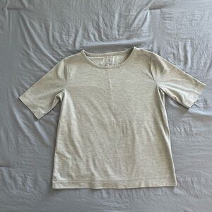 Talbots Heather Gray Short Sleeve Tee